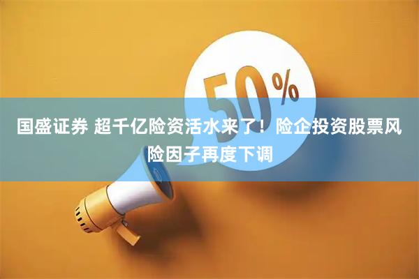 国盛证券 超千亿险资活水来了！险企投资股票风险因子再度下调